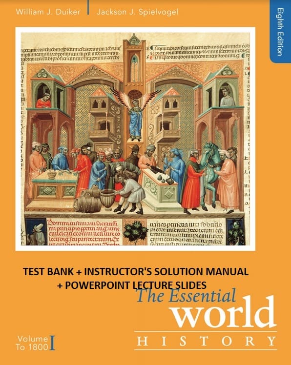 the essential world history 8e testbank and solution manual
