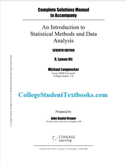 An Introduction to Statistical Methods and Data Analysis 7e solutions