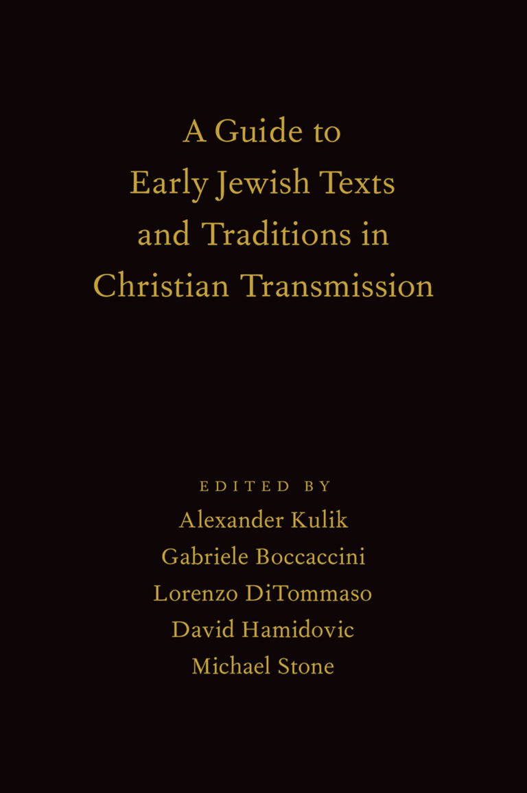 A Guide to Early Jewish Texts and Traditions in Christian Transmission - eBook