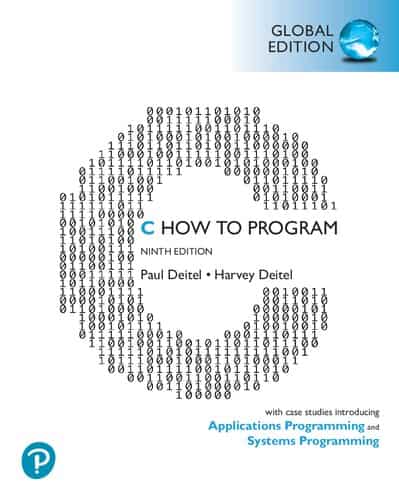 C How to Program: With Case Studies in Applications and Systems Programming (9th Edition-Global) - eBook