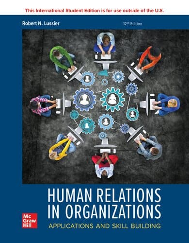 ISE Human Relations in Organizations: Applications and Skill Building (12th Edition) - eBook