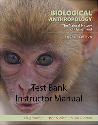 Biological-Anthropology-The-Natural-History-of-Humankind-4e-testbank-instructormanual