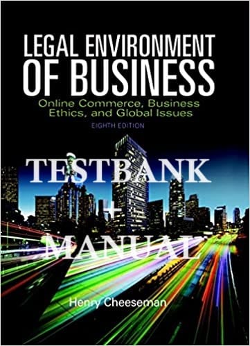 Legal-Environment-of-Business-Online-Commerce-Ethics-and-Global-Issues-8e-testbank