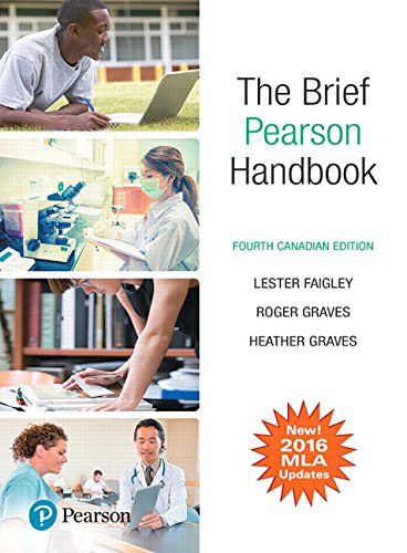 Brief Pearson Handbook, The, MLA Update, Canadian Edition, 4E
