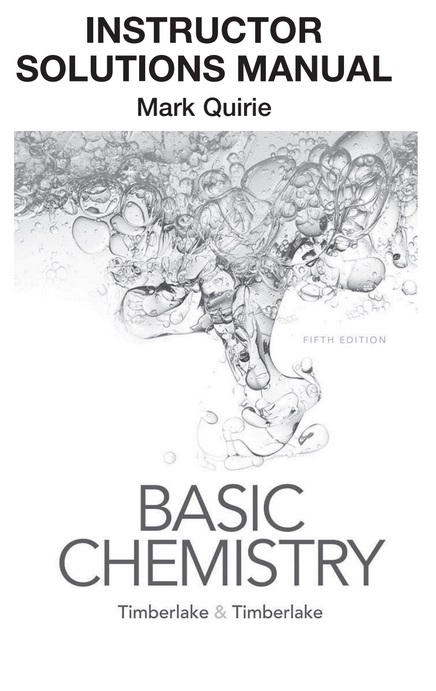 basic chemistry timerlake solutions
