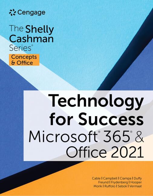 Technology for Success: Microsoft 365 and Office 2021(The Shelly Cashman Series) - eBook