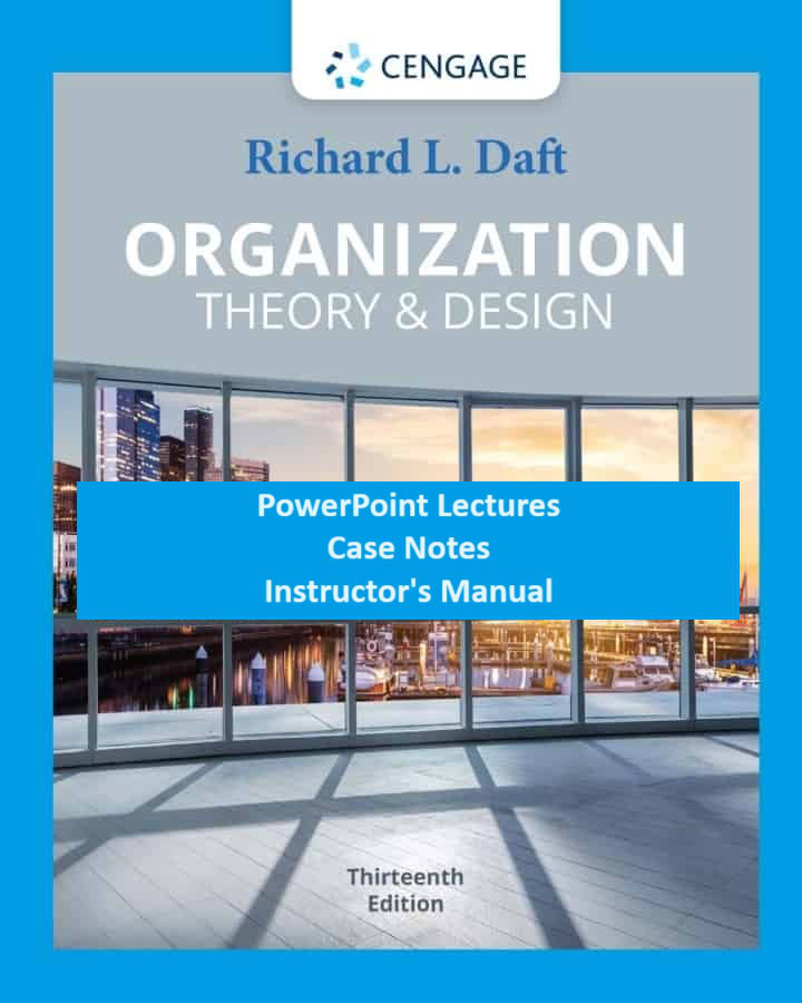 daft organization theory and design 13e
