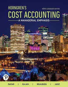 Horngren's Cost Accounting: A Managerial Emphasis (9th Canadian Edition) - eBook